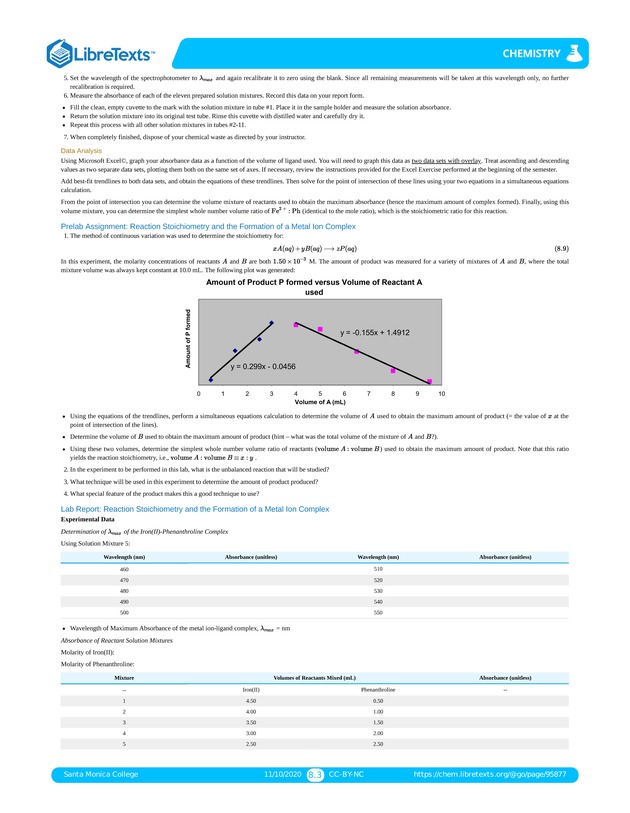 Online Chemistry Lab Manual - Page 130
